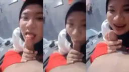 Hijab Nakal Ngewe Mulut Kontol Pacar Baru