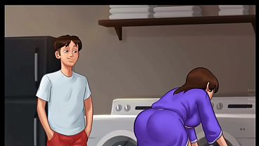 Malam Musim Panas Rahasia V21.0.0 | Ibu Tiri Ngintipin Diam-diam (18+) | Novel Visual Dewasa