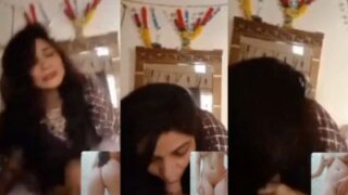 Istriku Ngeblowjob Sambil Pacar Telanjang Di Video Call, Ngewe Bareng Di Layar.